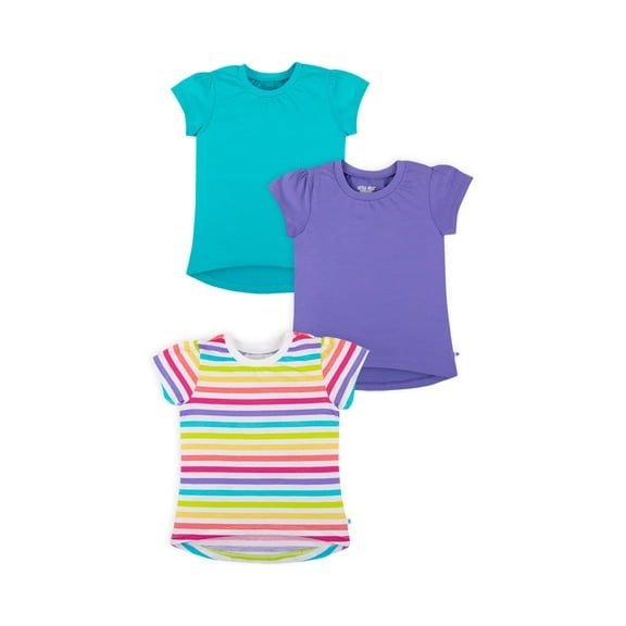 Little Star Toddler Girl 3-Pack Short Sleeve Tops