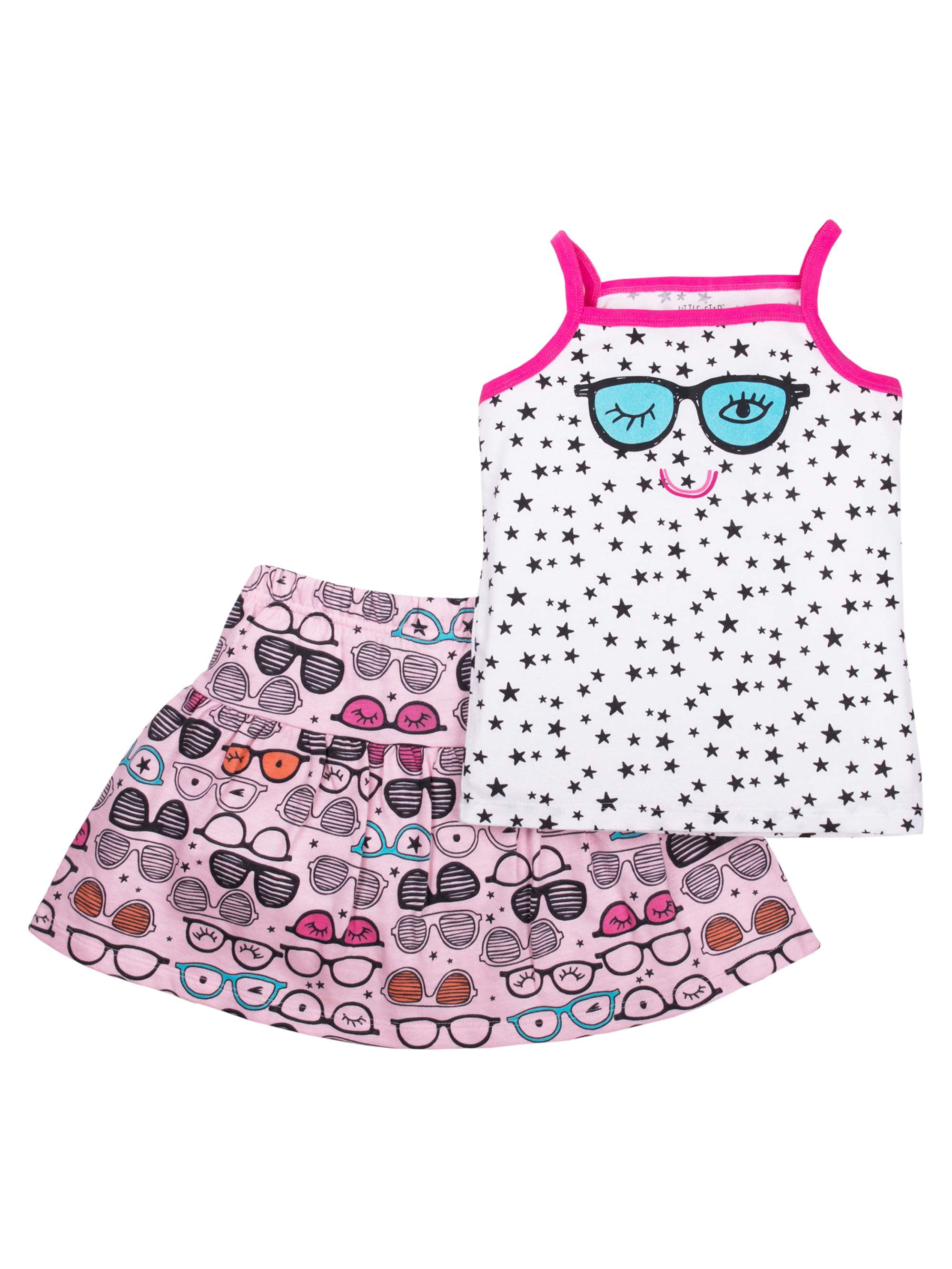 Little Star Toddler Girl Tank Top & Skir