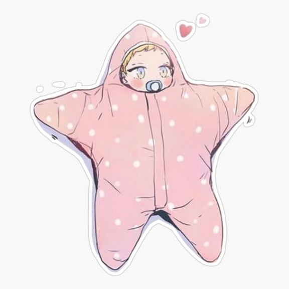 Little Starfish Costume Character Sticker