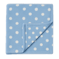 thumbnail image 1 of Little Starter Male Blue Polka Dot Polyester Blanket for Baby's, 1 of 5