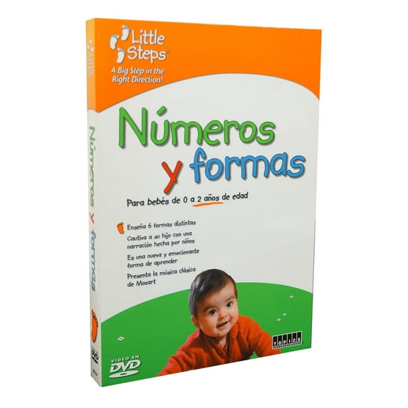 Little Steps Baby Numbers Numeros y Formas DVD - Espanol - Para bebes de 0 a 2 anos de edad