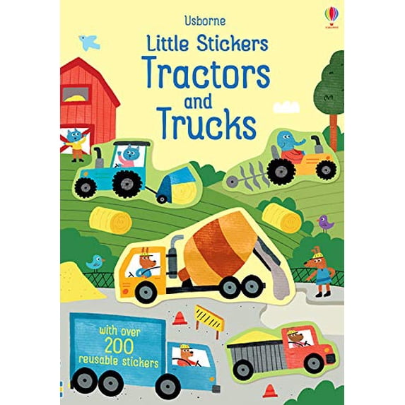 Pre-Owned Little Stickers Tractors and Trucks Paperback