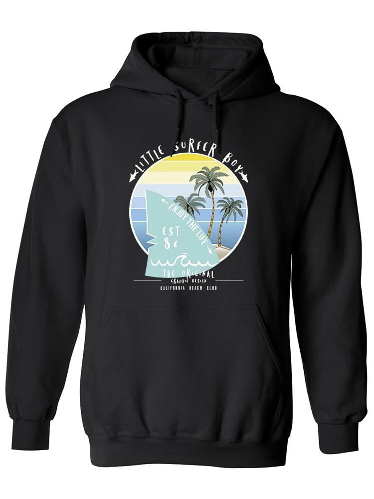 Little Surfer Boy Hoodie Men Image by Shutterstock Male Large