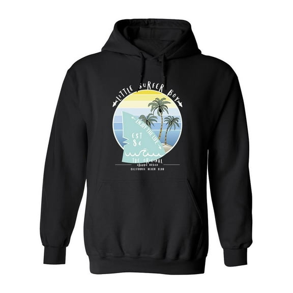Little Surfer Boy Hoodie Men -Image by Shutterstock, Male Small