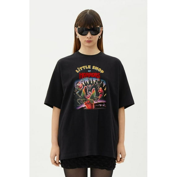 Little T-Shirt Shop Of Horrors Retro Feed Me Seymour T-Shirt, for men & women, up to size 5XL