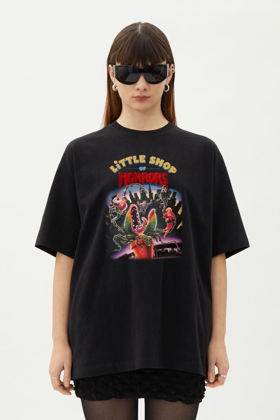 Little T-Shirt Shop Of Horrors Retro Feed Me Seymour T-Shirt, for men & women, up to size 5XL