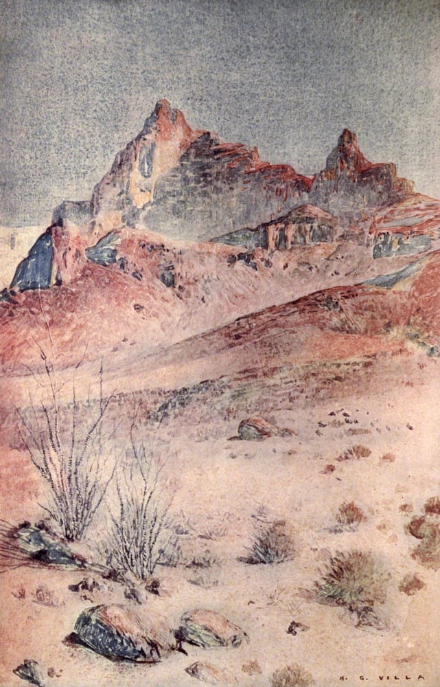 Little Tales of the Desert 1913 Colorado desert Canvas Art - Hernando G Villa (18 x 24)