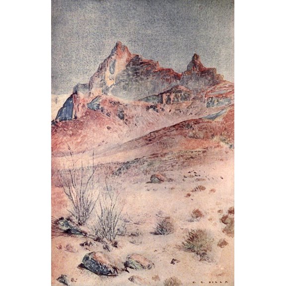 Little Tales of the Desert 1913 Colorado desert Canvas Art - Hernando G Villa (18 x 24)