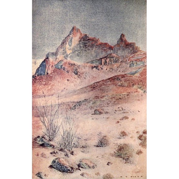 Little Tales of the Desert 1913 Colorado desert Canvas Art - Hernando G Villa (24 x 36)
