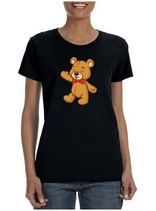  Cute teddy bear playing basketball Long Sleeve T-Shirt : Sports  & Outdoors
