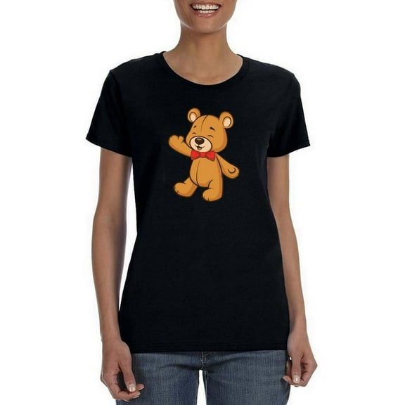 Little Teddy Bear T-Shirt Women -SPIdeals Designs, Female 5X-Large