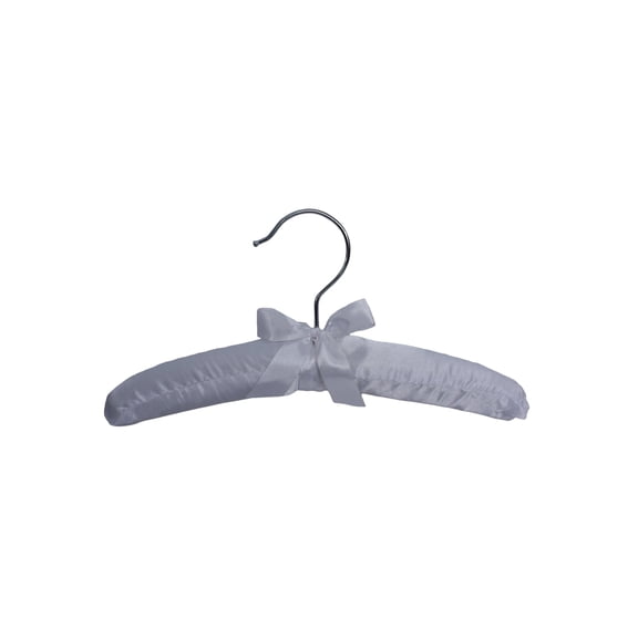 Little Things Mean A Lot Children's 10" Padded Hangers - Muslin, White, and Pants Clips