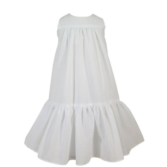 Little Things Mean A Lot Girls 20″ Polycotton White Christening Slip (Baby Girl's)