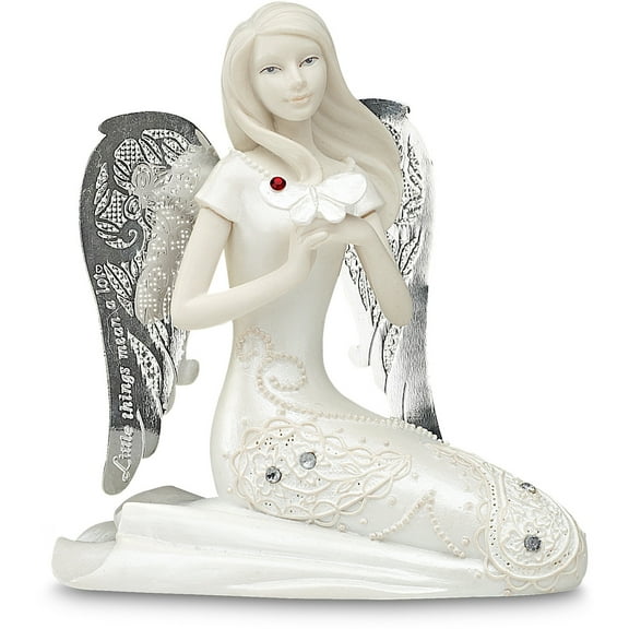 Little Things Mean A Lot - Monthly Birthstone Angel Figurine Birthday Gift
