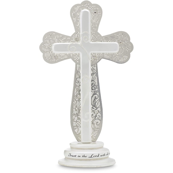 Little Things Mean A Lot Trust in the Lord Self Standing Cross, 7-1/2-Inch