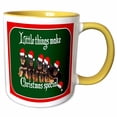 thumbnail image 1 of 3drose, Little Things - Rottweiler, Rottweilers, Rottie, Rottie Owner, Rottweiler Puppy, Rottweiler Puppies, 15oz Two-tone Yellow Mug, 1 of 6