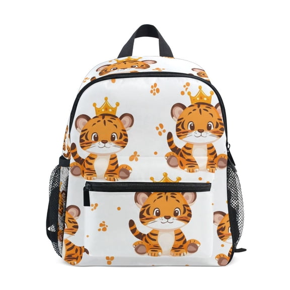 Little Tiger Mini Backpack Cute Small Backpack with Chest Strap and Whistle Ages 3-8