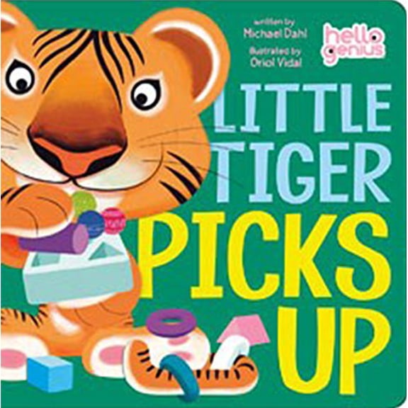 Pre-Owned Hello Genius Little Tiger Picks Up, (Board Book)