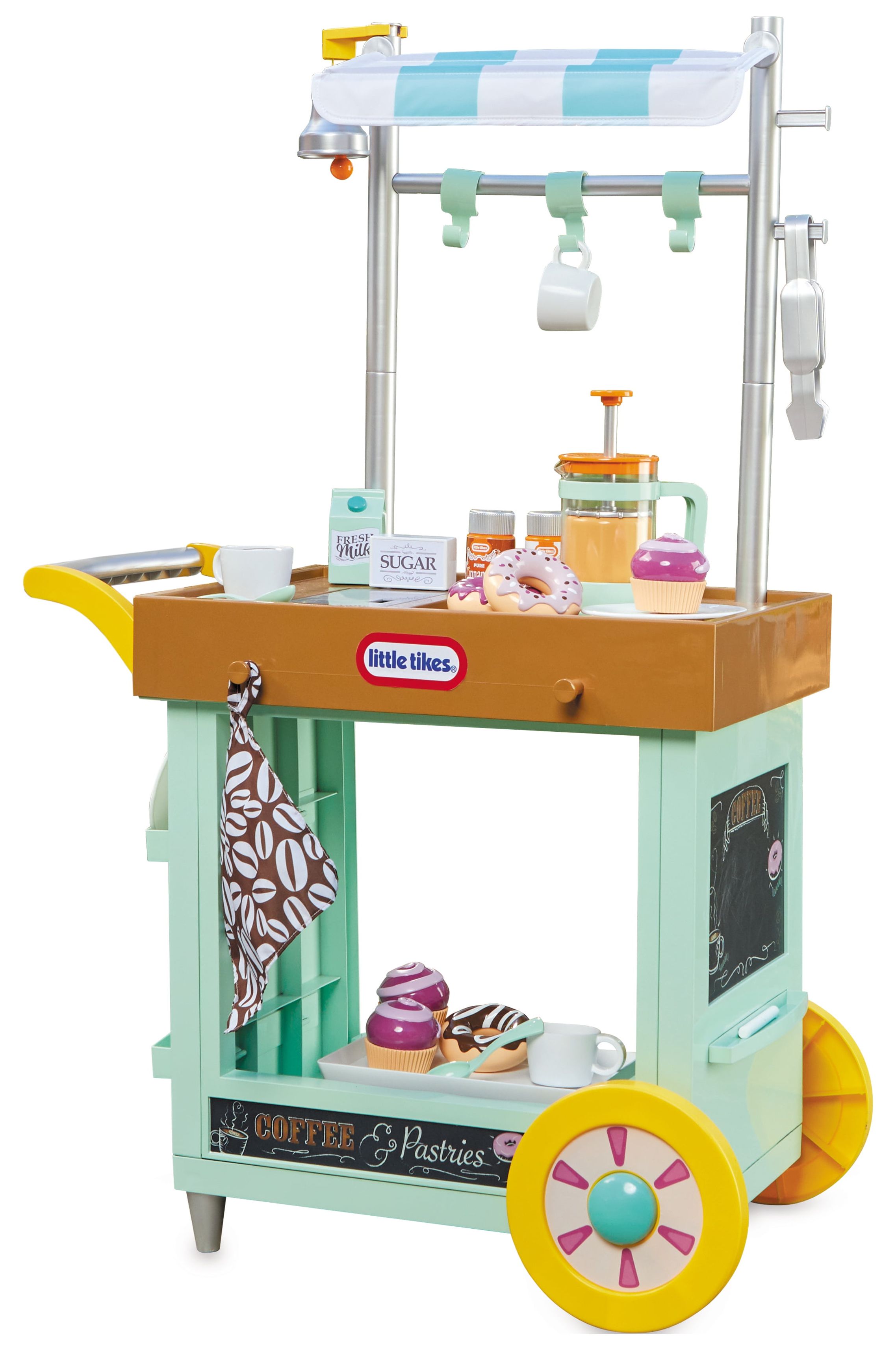 Little Tikes® 2-in-1 Café Cart Pretend Food Cooking Toy Role Play Kitchen Playset for Multiple Kids and Toddlers - image 1 of 7