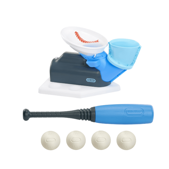 Little Tikes 2-in-1 Pop n Pitch Trainer, Interactive Baseball Sports Toy for Boys & Girls Ages 3+, Indoor & Outdoor Play