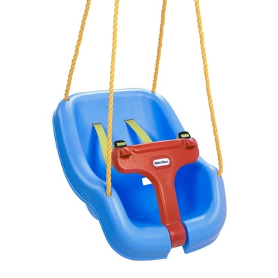Little Tikes 2-in-1 Snug and Secure Swing, High Back, Blue