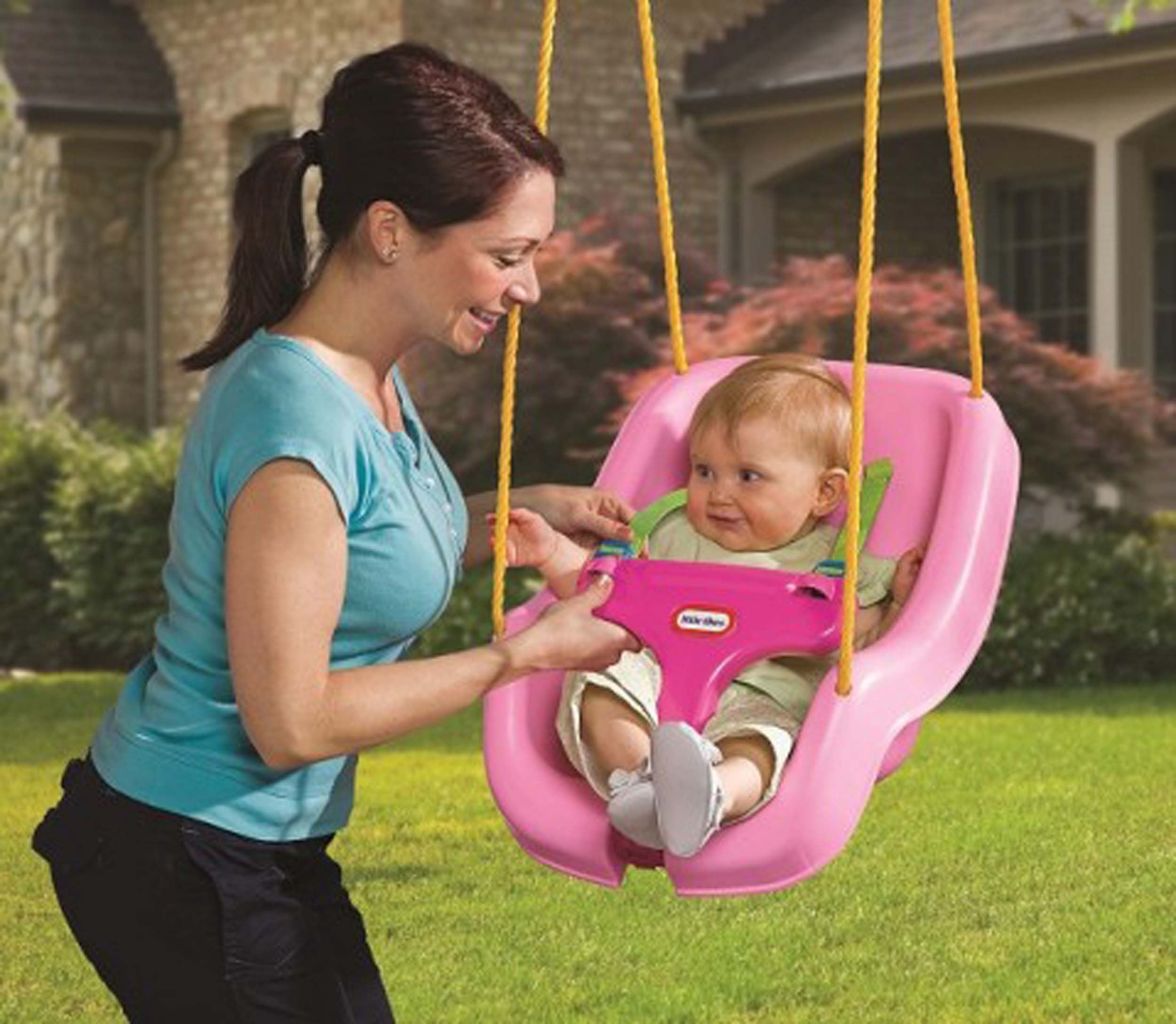 Little Tikes 2-in-1 Snug 'n Secure Swing 1 pk Pink