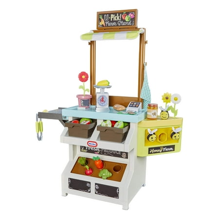 Little Tikes 3-in-1 Garden to Table Market Kitchen Playset, Multi-Color, for Ages 3+