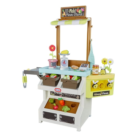 Little Tikes 3-in-1 Garden to Table Market Kitchen Playset, Multi-Color, for Ages 3+