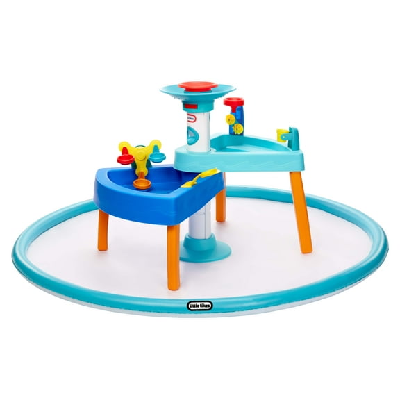 Little Tikes 3-in-1 Splash 'n Grow Outdoor Water Play Table and Splash Pad, for Kids Ages 3+