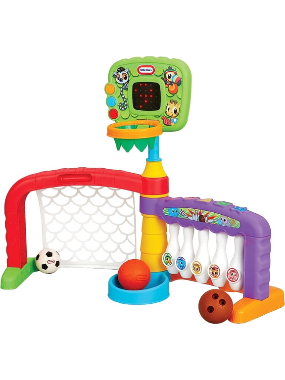 3 in 1 Sports Zone - Basketball, Soccer Bowling for Toddlers