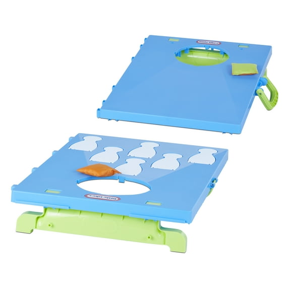 Little Tikes 5-in-1 Cornhole Game Set, Indoor Outdoor Toy Sports Set with 16 Accessories Including Bean Bags, Lawn Darts and Balls- Toddlers Ages 2+