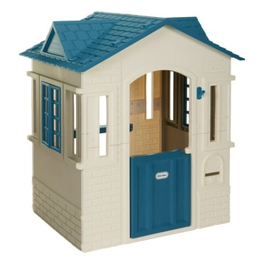 Little Tikes Cape Cottage Pretend Playhouse with Working Door, Toddlers Ages 2+, Blue