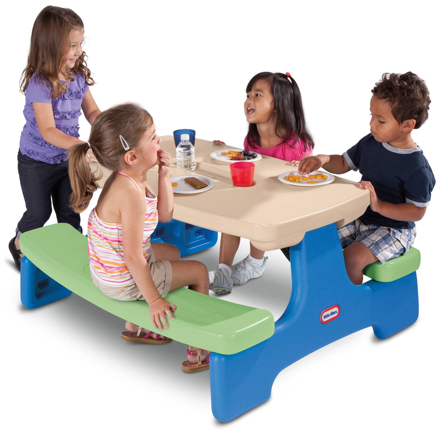 Little Tikes BlueGreen Easy Store Picnic Table Egypt Ubuy