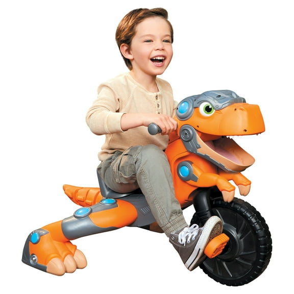 Little Tikes Chompin' Dino Trike Ride-On Tricycle for Ages 3 to 5 with Adjustable Seat and Dinosaur Sounds