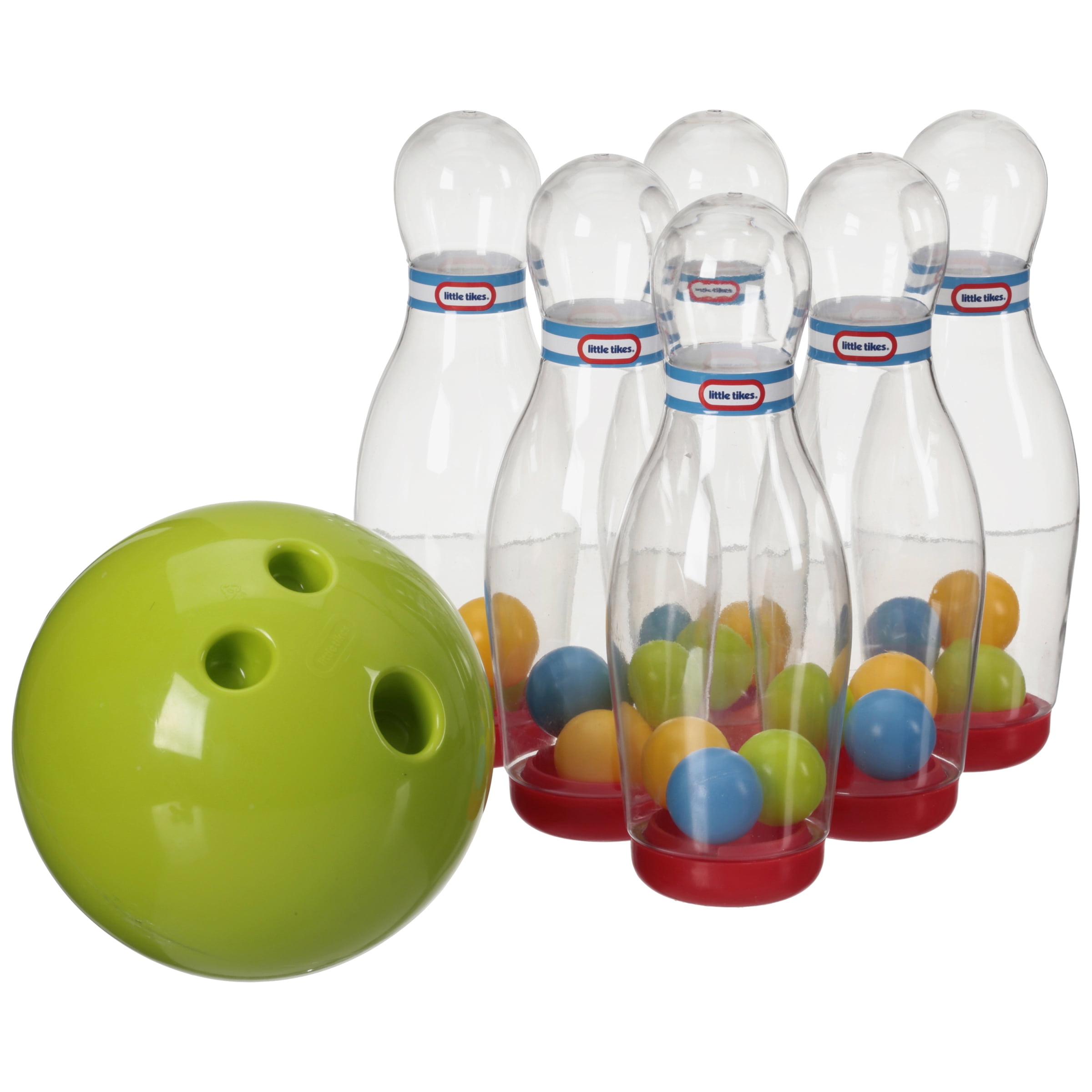 Little Tikes Bowling Set, 10 Clear Pins, 2 Bowling Balls Of