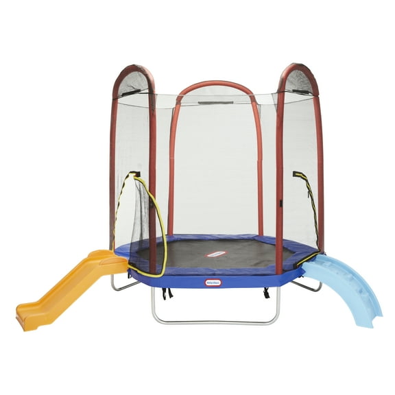 Little Tikes Climb 'n Slide Trampoline, Multicolor, 22.19" x 46.38" x 17.38"