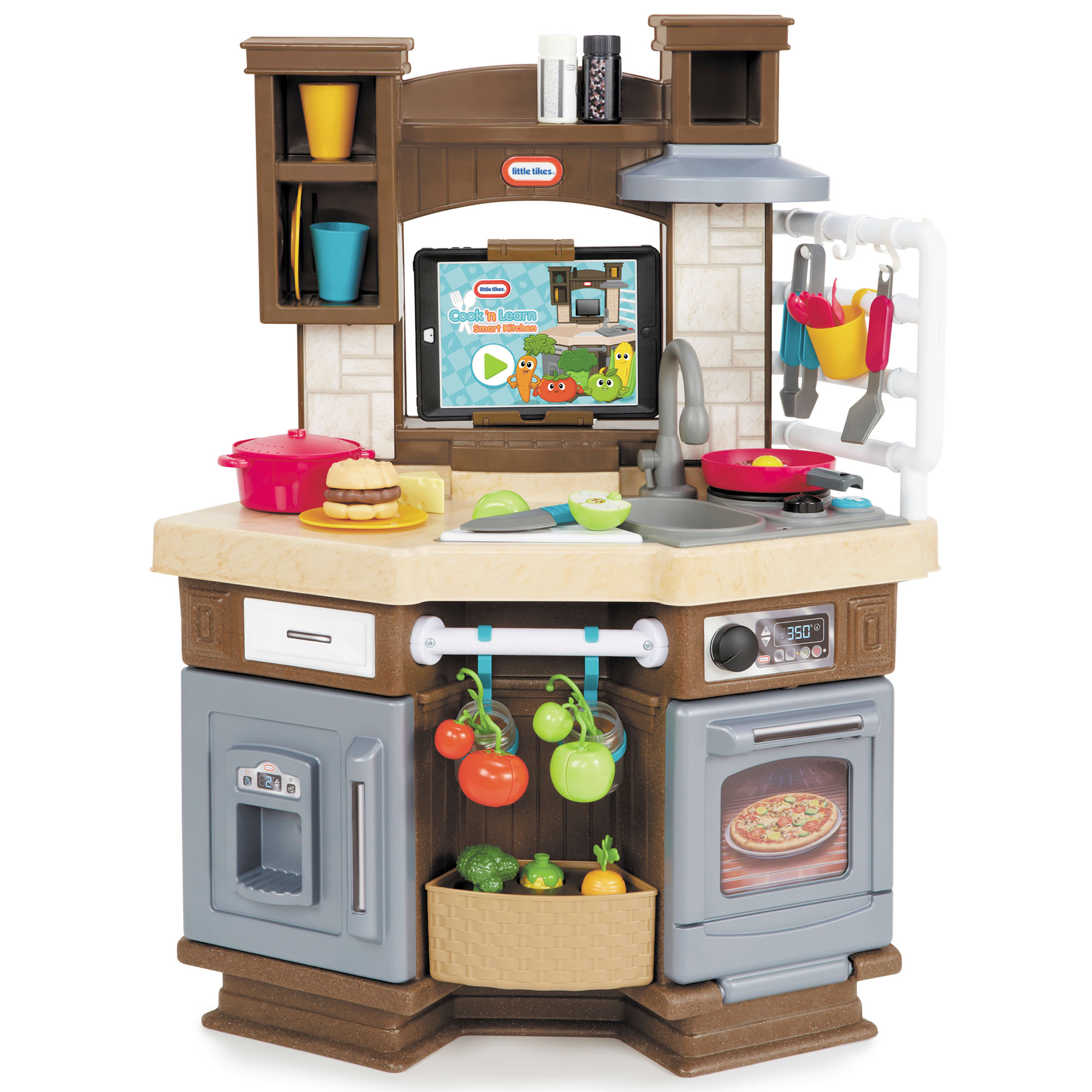 Little Tikes Cook 'n Learn Smart 40-Piece Pretend Play Kitchen Toys Playset with Interactive Games, 4 Play Modes, Multi-color- For Kids Toddlers Girls Boys Ages 3 4 5+ - image 1 of 10