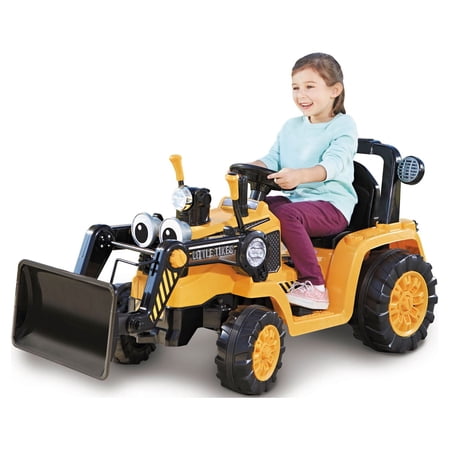 Little Tikes Cozy Dirt Digger Electric Powered 12V Ride-on Toy, Adjustable Seat, 2 Speeds and Reverse- For Kids Girls Boys Ages 3 4 5+