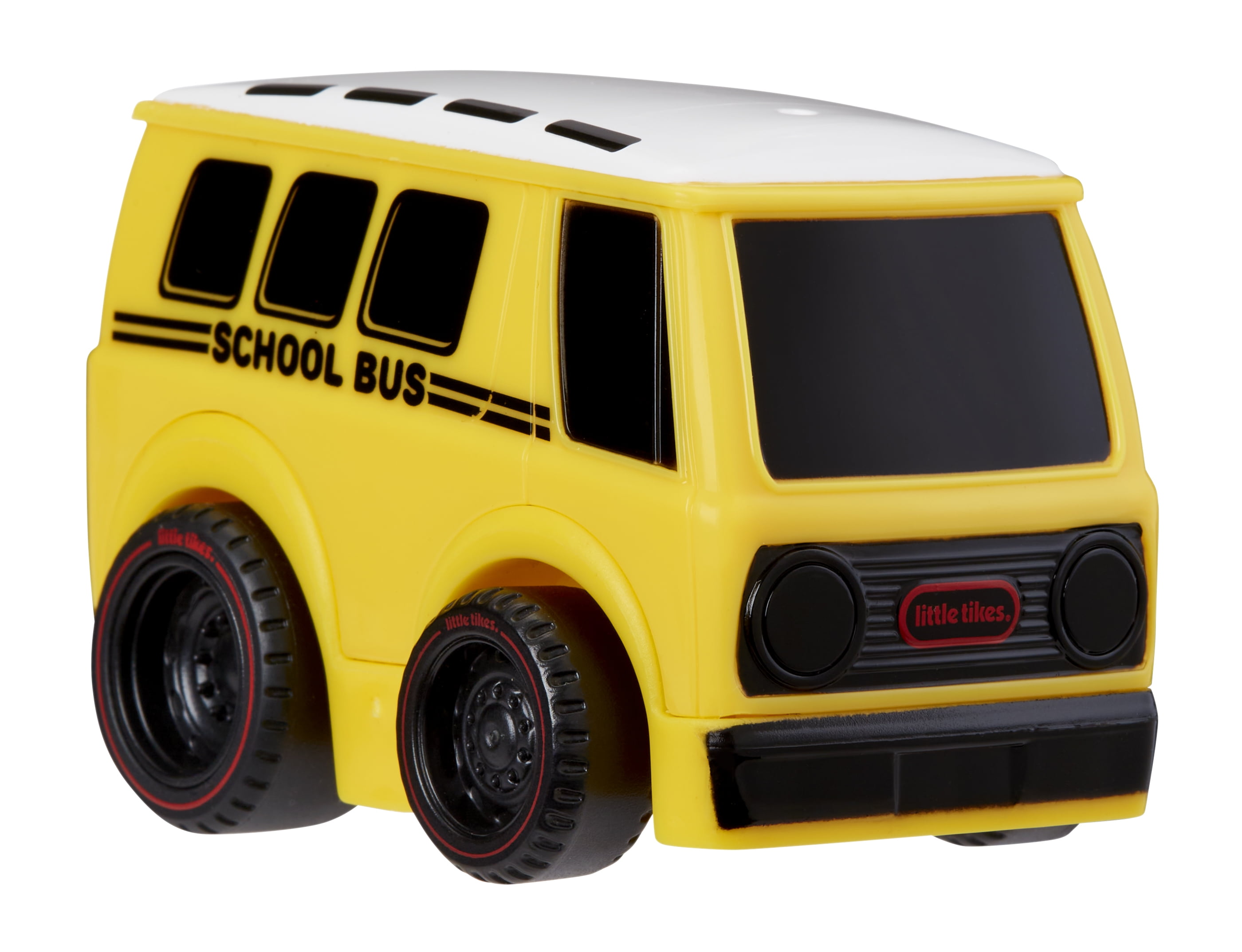 Little Tikes Crazy Fast Cars School Bus Pullback Toy Car Vehicle with