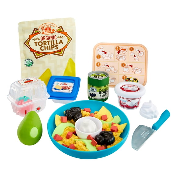 Little Tikes Creative Chefs Nacho Kit with Make-It Mix Play Sand, 22 Accessories, Realistic Pretend Play Nachos Maker, Boys, Girls, Ages 3+