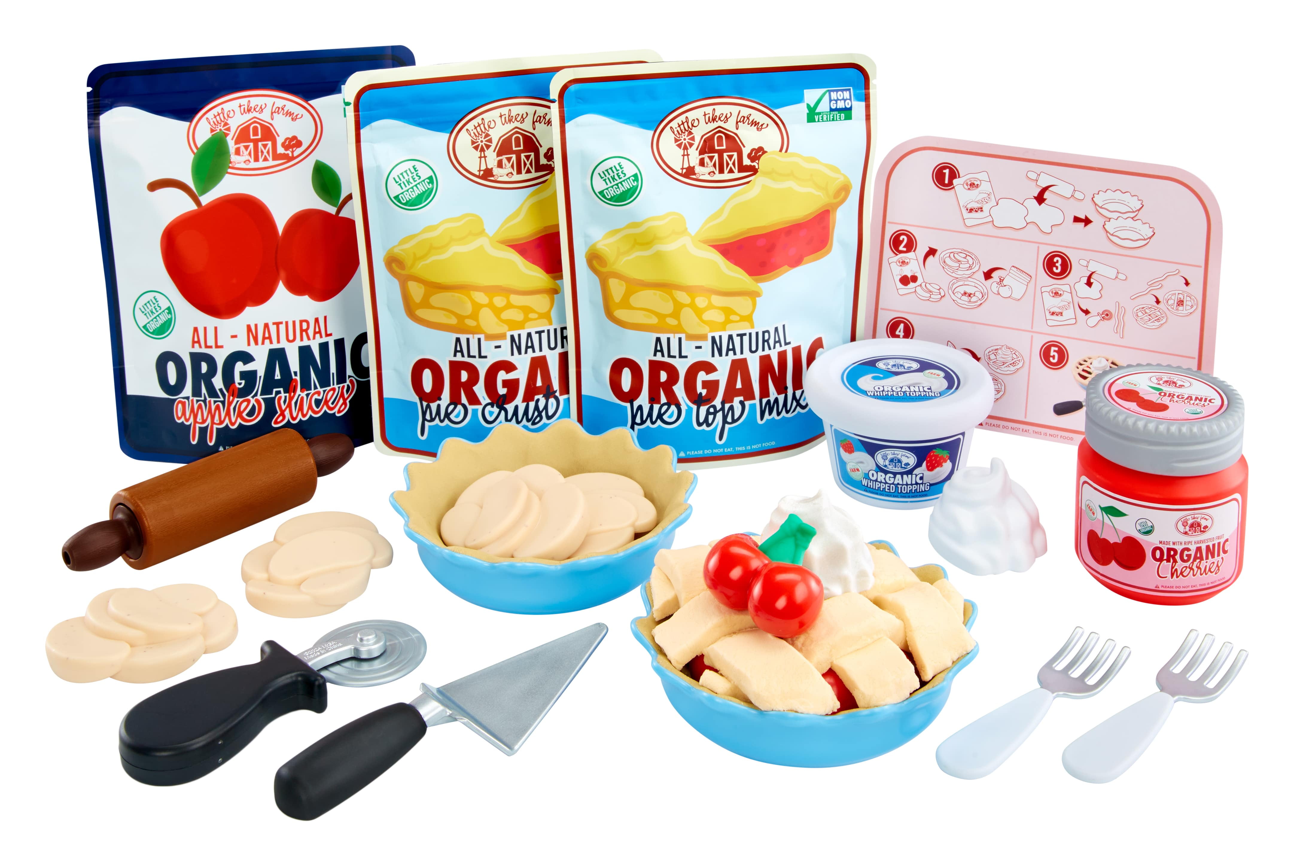 Little Tikes Creative Chefs Pie Kit with Make-It Mix Play Sand, 22 Accessories, Ages 3+