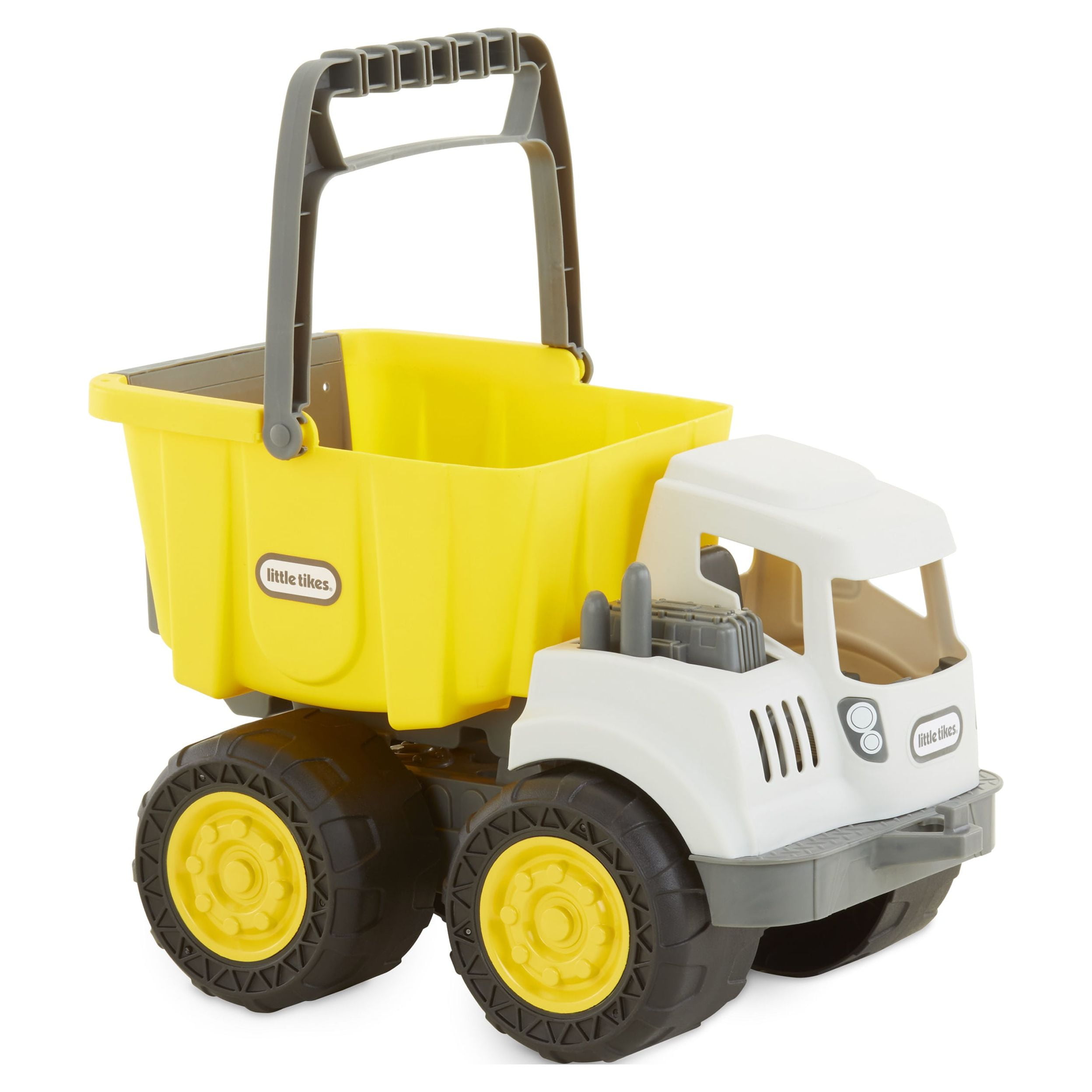 Little Tikes Dirt Diggers 2-in-1 Dump Truck, Toy Play Vehicle with Removable Bucket, Indoor Outdoor Pretend Play, Yellow - For Kids & Toddlers, Boys & Girls Ages 2 3 4+ Year Old
