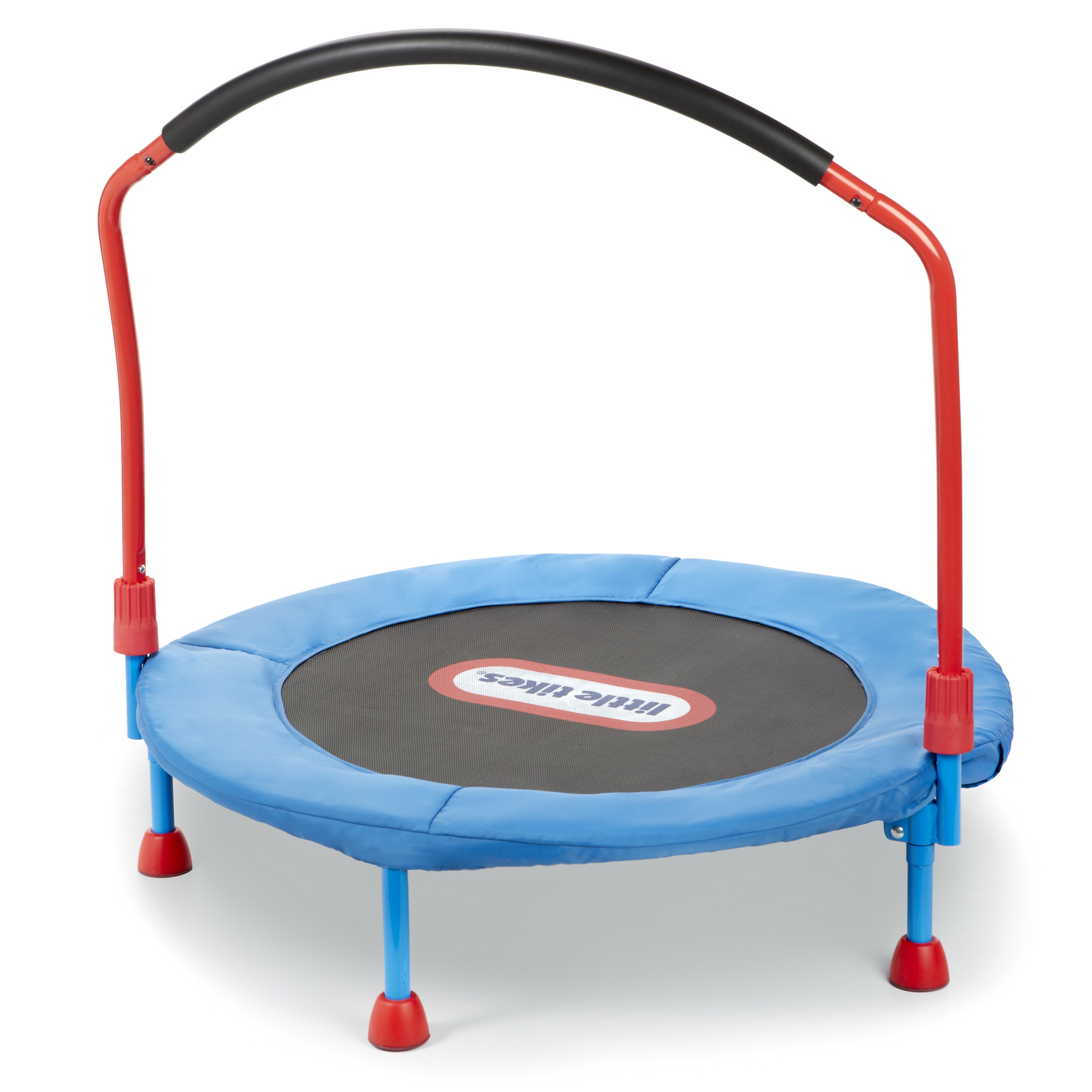 Little Tikes Easy Store 3-Foot Trampoline, with Hand Rail, Blue - image 1 of 8
