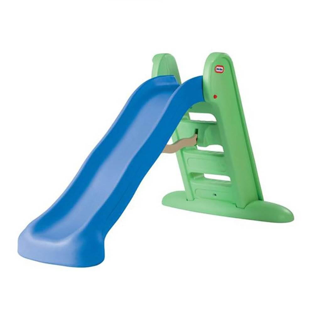 Blue and Green Foldable Plastic Kids Slide