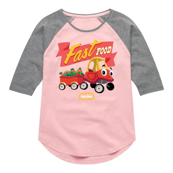 Little Tikes - Fast Food Towing - Toddler & Youth Girls Raglan Graphic T-Shirt