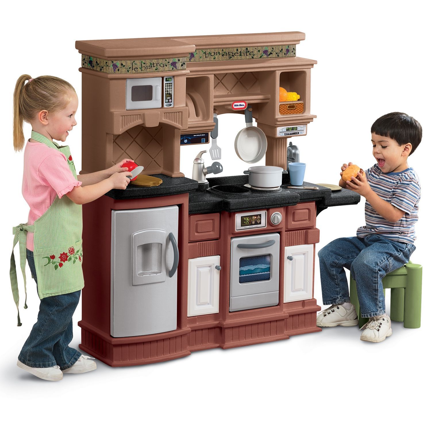 Little Tikes Gourmet Prep 'n Serve Kids Pretend Play Working Toy Cooking Kitchen - image 1 of 6