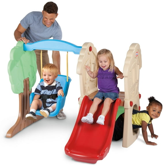 Little Tikes Hide and Seek Climber and Swing Playset, for Ages 3+, Multi-Color