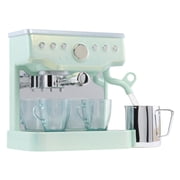 Little Tikes Sweet Spaces Home Espresso Machine, Pretend Play Kitchen, Sea Foam, Ages 3+