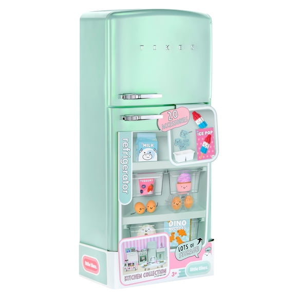 Little Tikes Sweet Spaces Kitchen Refrigerator  Sea Foam, Play Kitchen, Ages 3+