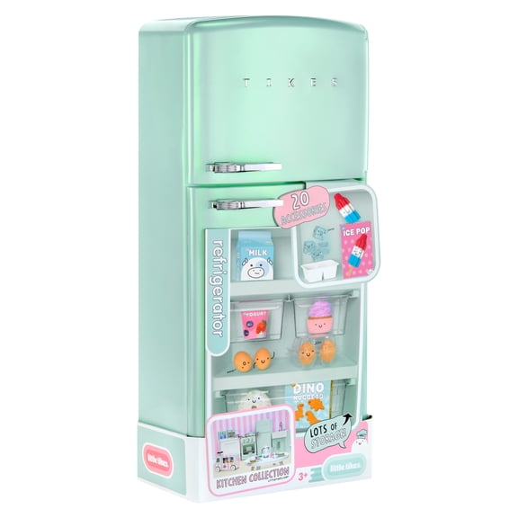 Little Tikes Sweet Spaces Kitchen Refrigerator Sea Foam, Play Kitchen, Ages 3+